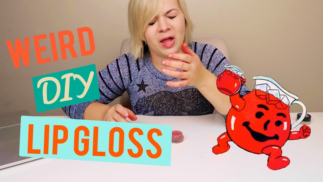 👄  WEIRD DIY LIP GLOSS W/ KOOL-AID 👄