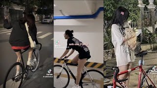 [tik tok] khi con gái đi FIXED GEAR #fixedgear #vietnam