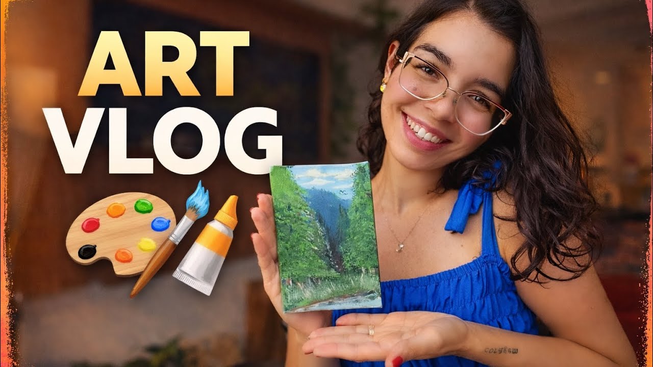 Pintando Um Mini Quadro do Zero 