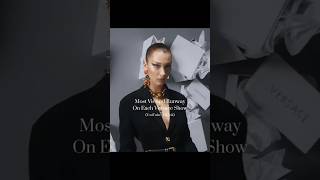 Most Viewed Runway Versace Show 🔥 #versace #runway #fashionshow #model #shortsfeed