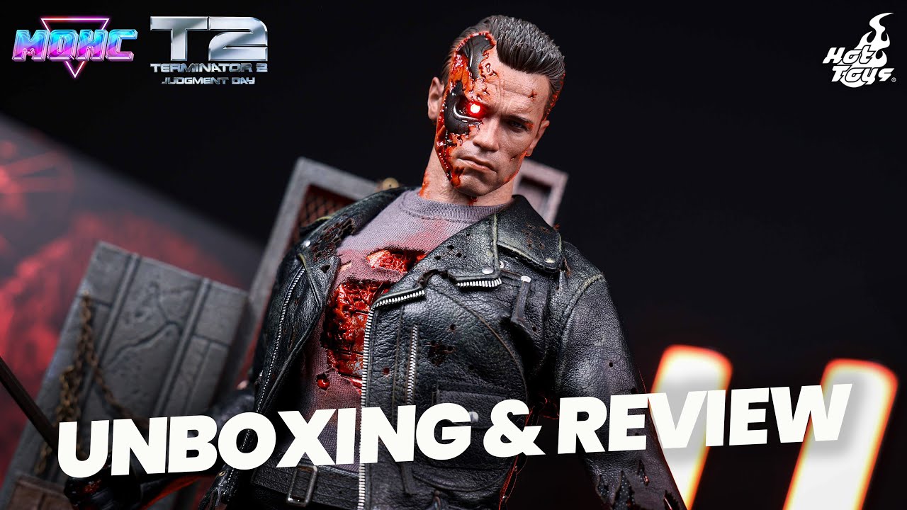 WOW! Hot Toys TERMINATOR T-800 Battle Damaged DX46 2.0 Unboxing