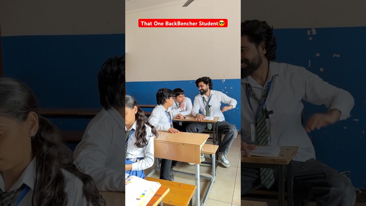 That One BackBencher Student in School 😎 #shorts #ytshorts #teratrigun #backbenchstudent