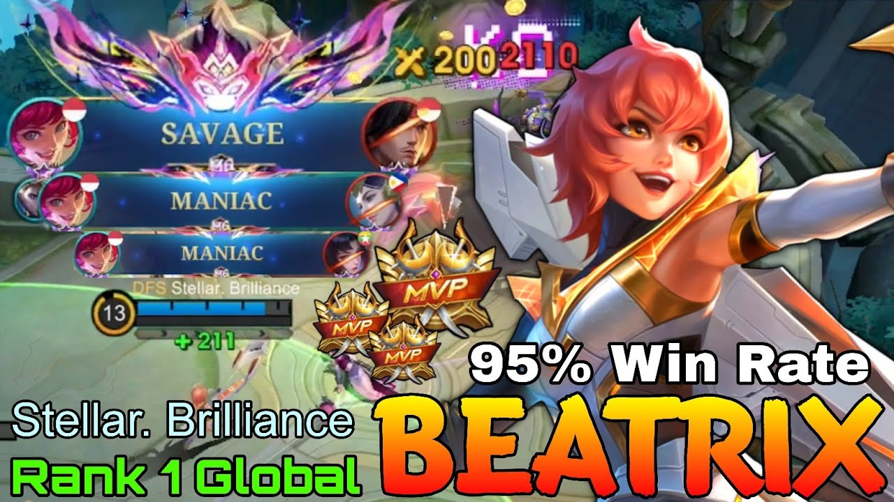Дикарка и маньячка Беатрикс: процент побед 95% — 1-я лучшая Беатрикс в мире по версии Stellar. Ве...
