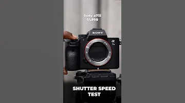Shutter Speed Test Between Canon M50 Sony A7iii Sony A7iv 