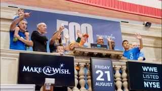 WWE Superstar John Cena And Stephanie McMahon Make A Wish Ring In New York Opening Bell Slide Show