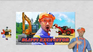 Puzzle Blippi Play With Excavator - Blippi Puzzle Fan's Made
