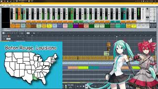 Learn the US Southern State Capitals with Vocaloid! [Hatsune Miku, Kasane Teto, Gumi, Seika]