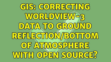 GIS: Correcting Worldview-3 data to ground reflection/bottom of atmosphere with open source?