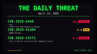 The Daily Threat | April 23, 2026 | CVE-2026-6349 | CVE-2026-41304 | CVE-2026-21571