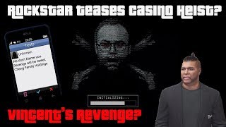 GTA Online Rockstar Teases New Casino DLC Heist? Is Vincent Planning His Revenge?