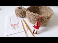 100均の麻紐でカゴバッグを編みます☆カギ針編み【前半】