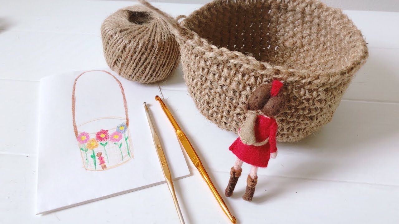 麻かごバッグの編み方とその種類は 簡単可愛い作り方 実例8選 編み図付 Belcy