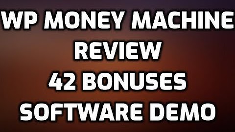 WP Money Machine Review 42 BONUSES Wordpress Plugin Software Demo & All OTO Information