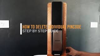 TUTORIAL | SHP-DP609 Delete Individual User Pin/Pin code Access