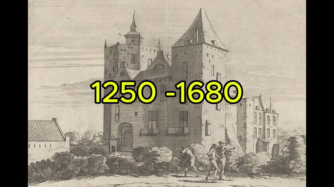 Drone video ruin of castle Heusden