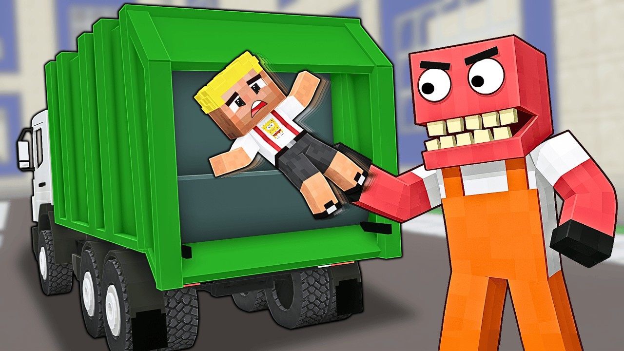 KORKUNÇ ÇÖPÇÜ ŞEHRİMİZE GELDİ! 😱 - Minecraft