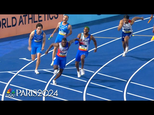 Noah Lyles anchors USA to men