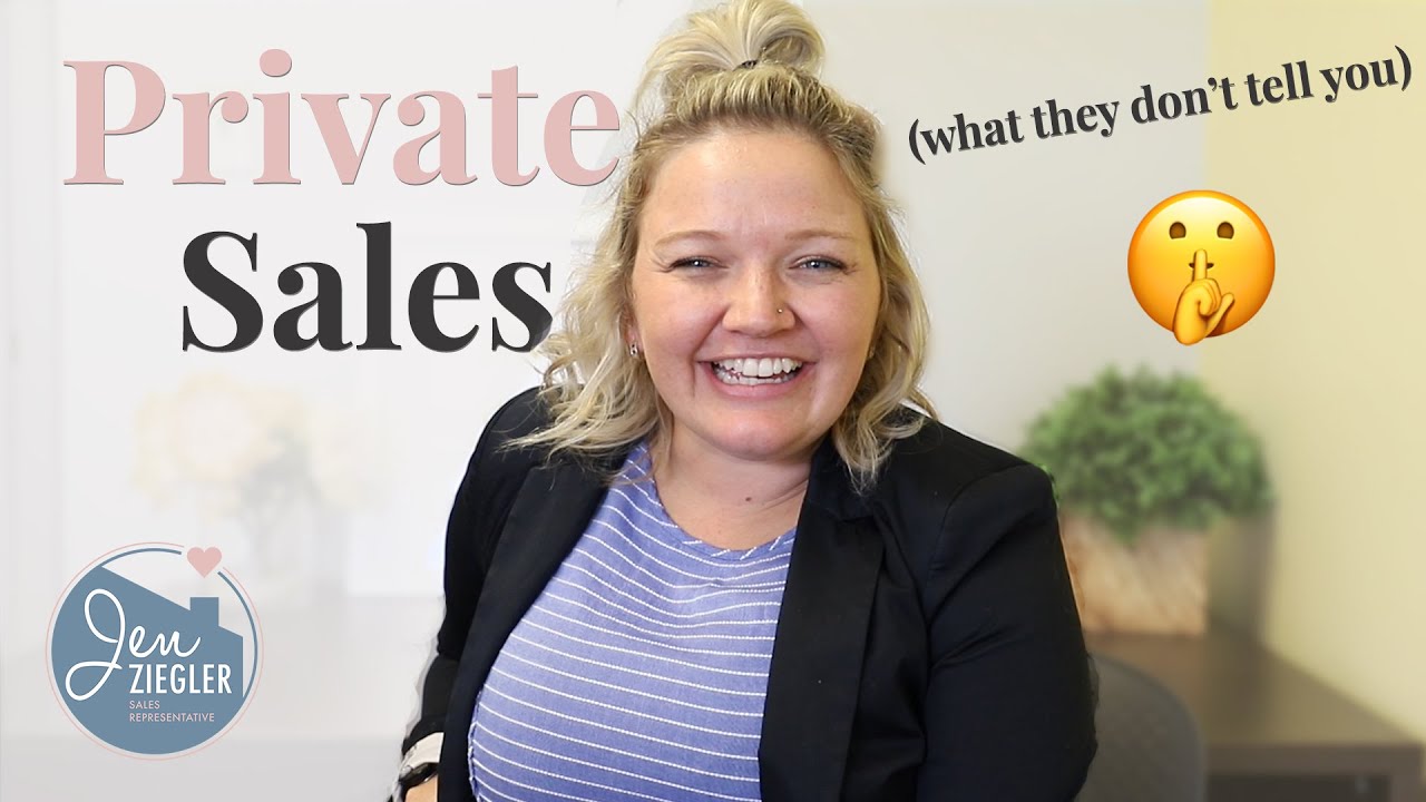 A Realtor's opinion of private sales