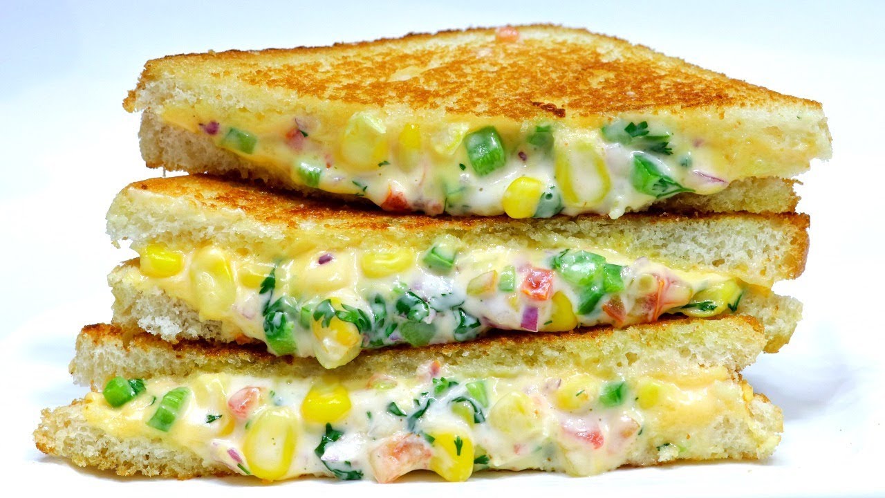 स्ट्रीट स्टाइल चीज़ सैंडविच तवे पे बनाए  | Cheese Corn Sandwich | Veg Cheese Sandwich |Kabitaskitchen | Kabita Singh | Kabita