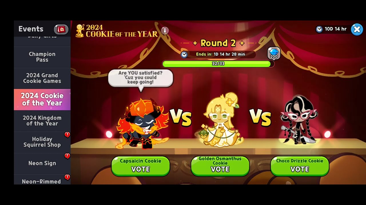 2024 Cookie of the Year Round 2 - Cookie Run Kingdom - YouTube