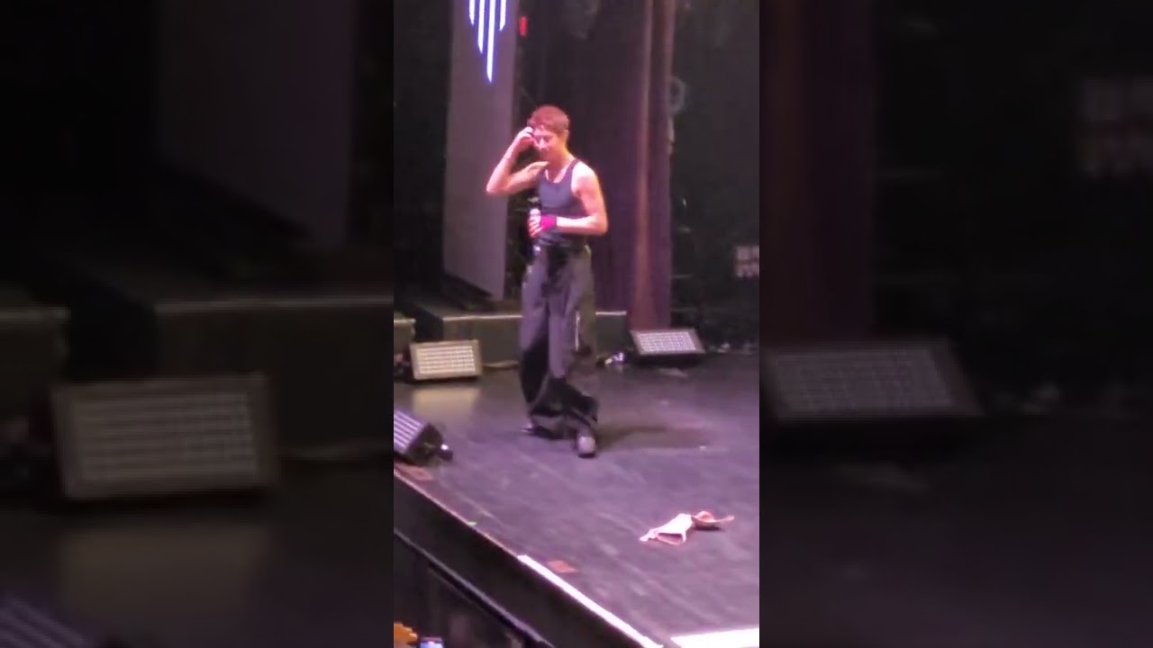 Someone throwing a bra on the stage.. | Mark Tuan The Other Side Tour Boston 