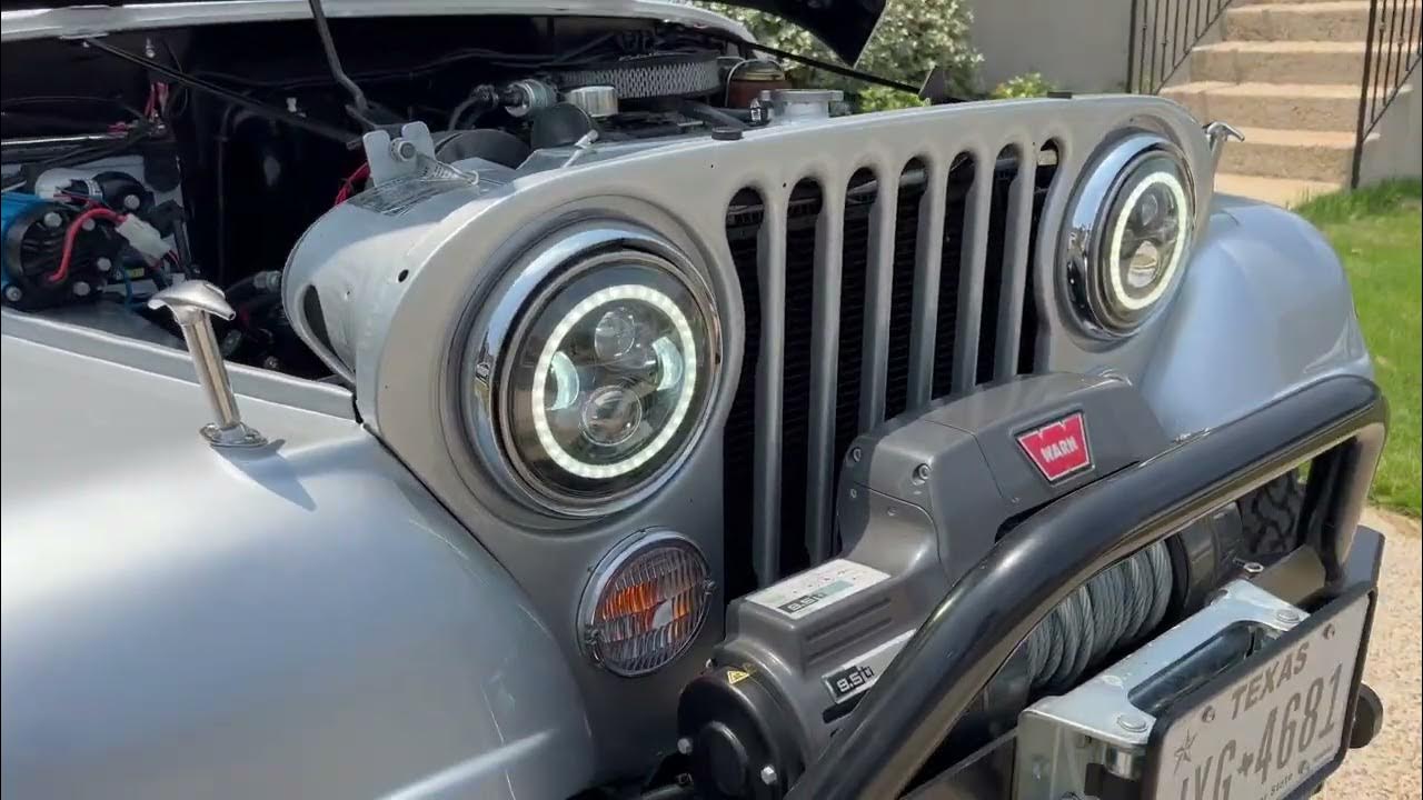1981 Jeep CJ7 lights - YouTube