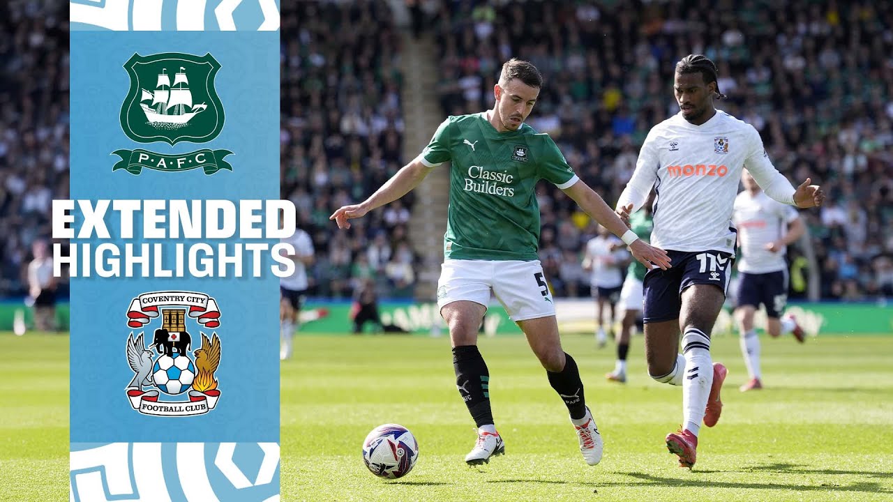 EXTENDED HIGHLIGHTS ️ | Plymouth Argyle v Coventry City | Sky Bet ...