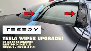 Tesla Model 3 & Model Y Wiper Blade Replacement — Quiet OEM-Style Upgrade from Tesery