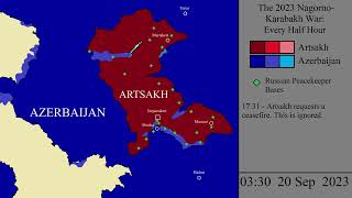 The 2023 Nagorno-Karabakh War Every Half Hour