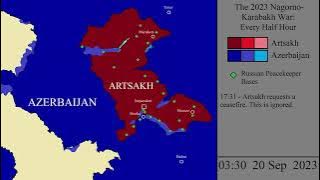 The 2023 Nagorno-Karabakh War: Every Half Hour