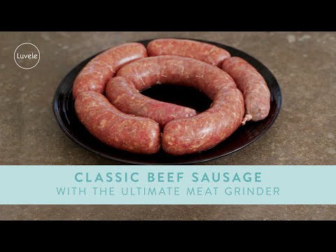 Homemade Italian Sausage recipe with the Luvele Ultimate Meat Grinder  Sausage Maker 