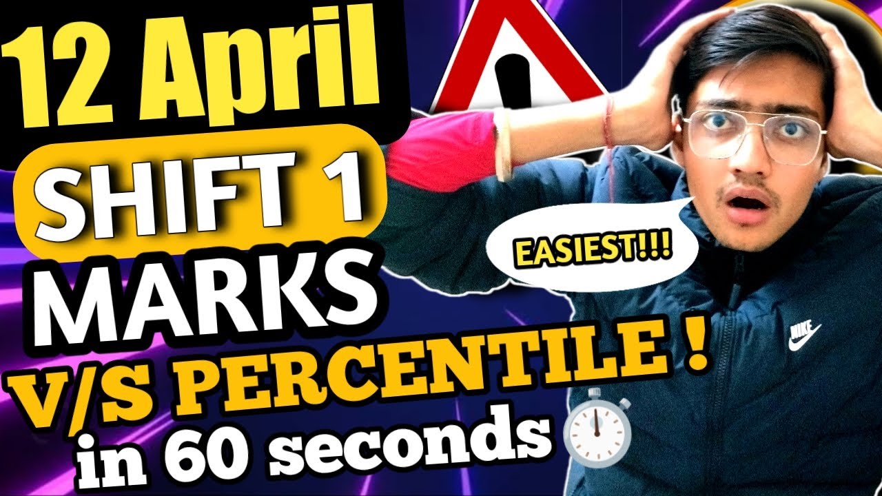 Marks Vs Percentile For 12 April Shift 1 Easiest JEE Mains Paper marks-vs-percentile-for-12-april-shift-1-easiest-jee-mains-paper