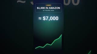 $1,000 in Amazon 10 years ago is now $7,000 #shorts