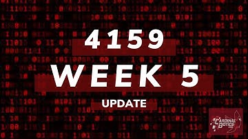 4159 CardinalBotics 2020: Weekly Update Video WEEK 5