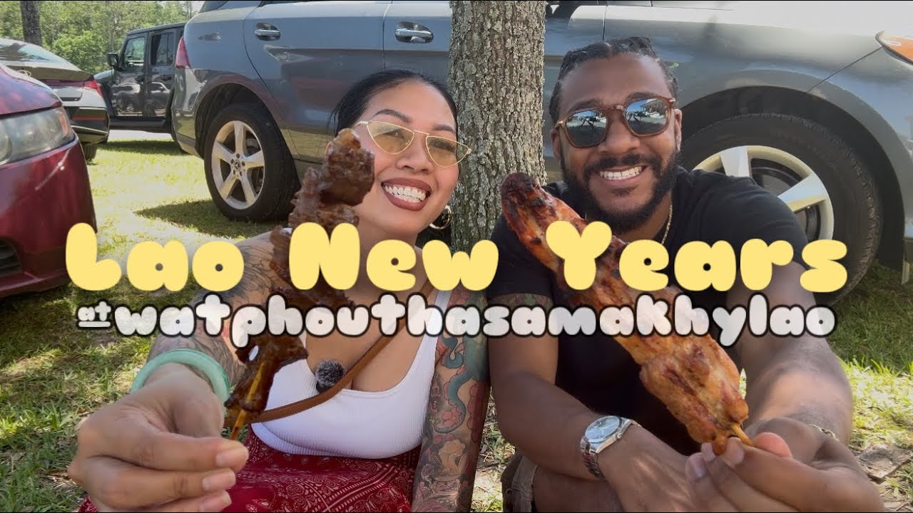 FIRST time EXPERIENCING Lao New Years, Eating EXOTIC food! 