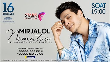 Mirjalol Nematovning konsert dasturi 2024