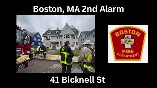2nd Alarm Fire Boston, MA Fireground Audio 6/15/25