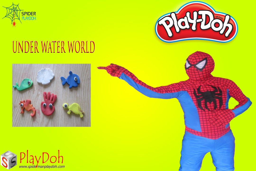 Spiderman Play Doh Spiderman Play Moulding The Clay Model With