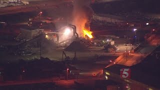 Fire Breaks Out At PSC Metals In East Nashville