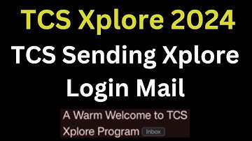 TCS Xplore Update 2024 | TCS Sending Xplore Login Mail | How To Login To TCS Xplore ?