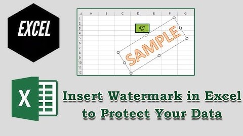 How to Insert Watermark in Excel to Protect Your Data? | Excel Tech & Tricks