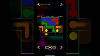 Flow Free Warps: Level 17 #mobilegames #flowfree #puzzlegames screenshot 3