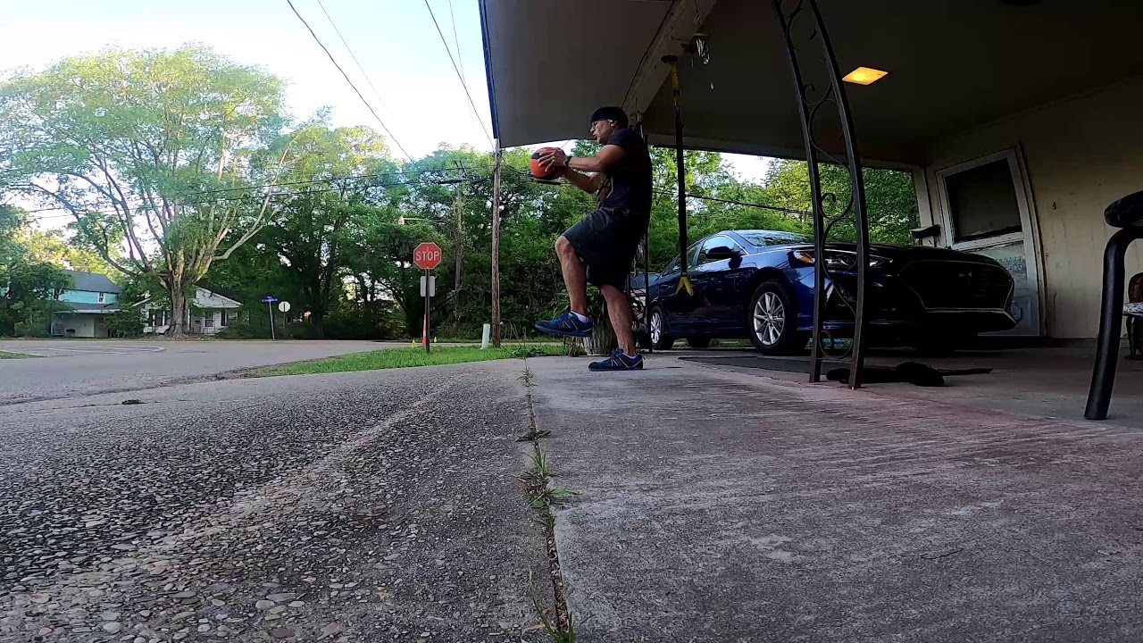 Medicine Ball Single Leg Lift and Chop YouTube