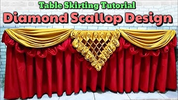 Diamond Scallop Design Table Skirting Tutorial