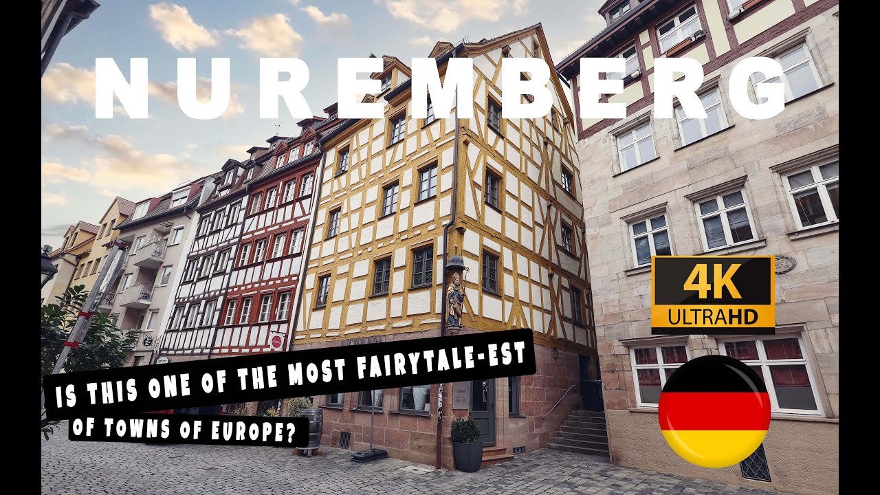 Is this one of the most fairytale-est of towns of Europe? Nuremberg walking tour 4K UHD.