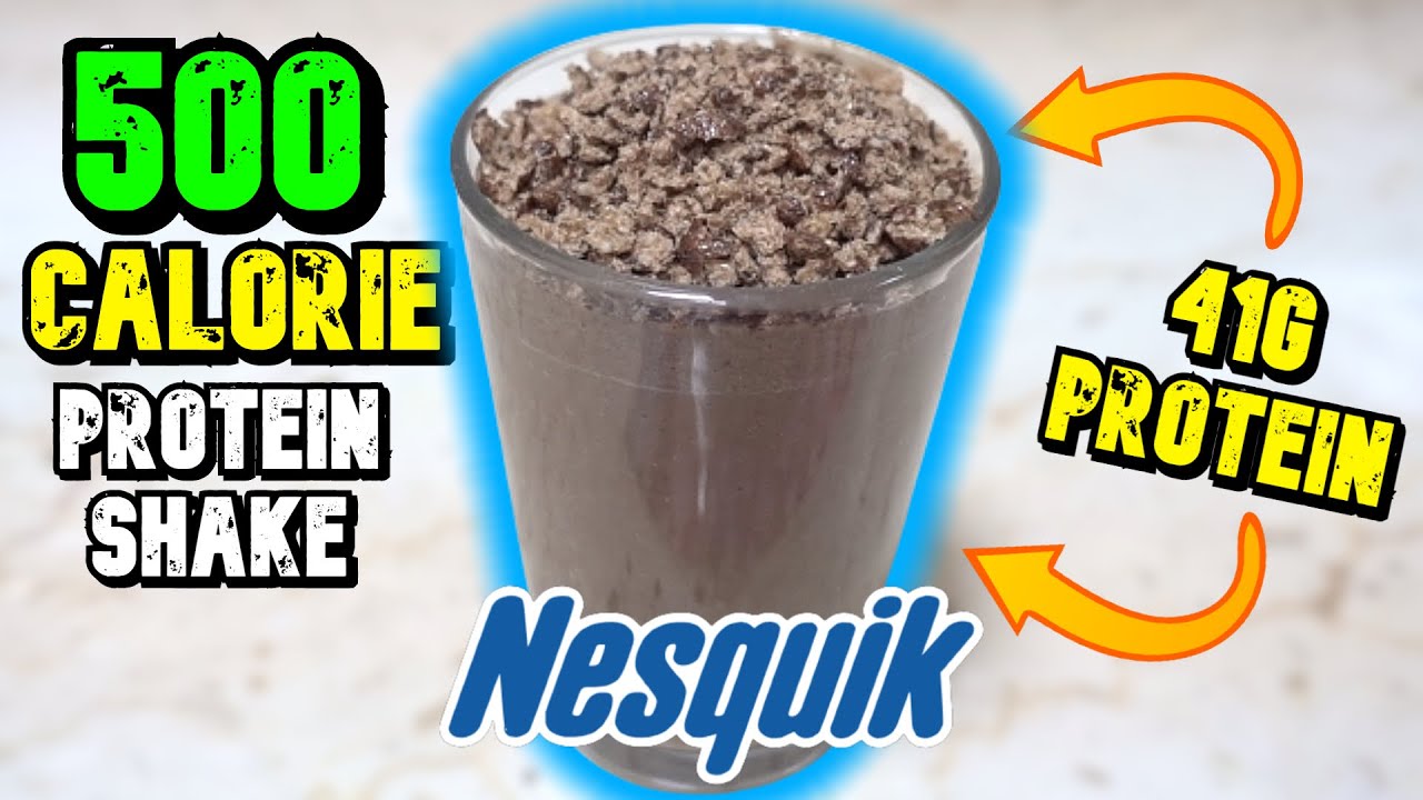 500 Calorie NESQUIK Protein Shake // High Protein Muscle Building Shake