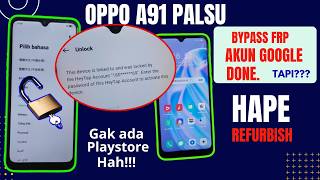 BYPASS AKUN GOOGLE OPPO A91 RIFURBISH‼️ GAK ADA GOOGLE PLAYSTORE⁉️ screenshot 2