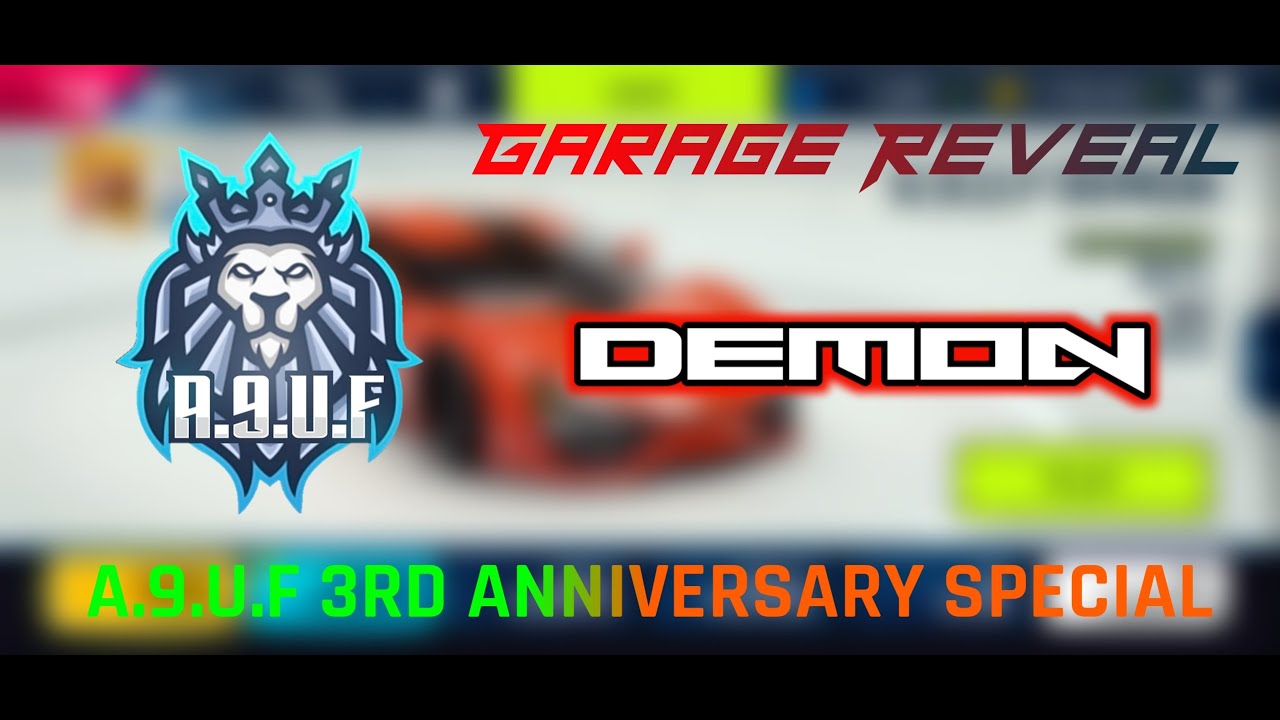 Asphalt 9 : Legends | Garage Reveal, A.9.U.F Club 3rd Anniversary Special.