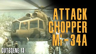 Attack Chopper Mi-34A - Cutscene 13 - Metal Gear Solid Peace Walker Hd Edition