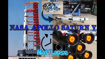 Timelapse of Saturn Apollo V - LEGO